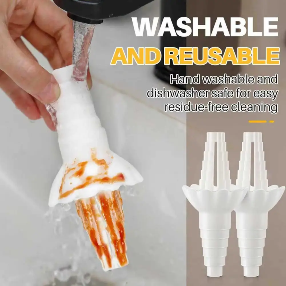 

2 Pcs Liquid Transfer Connector for Lotion Shampoo Conditioner Universal Bottle Emptying Kit Reusable Bottle Funnel Adapter