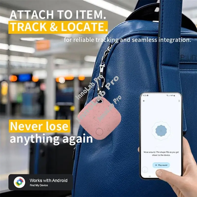 Eco Smart Tag GPS Tracker 4PCS Bluetooth Finder For Car Wallet Pets Anti-Loss Locator For Google Find My App-A12I