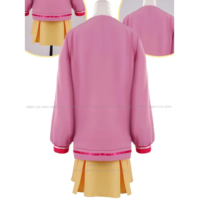 

CyManaka Laala Cosplay Anime Pripara Costume Pink Youth Cute Academy Short Skirt Accessories Set Halloween Party girl Uniform