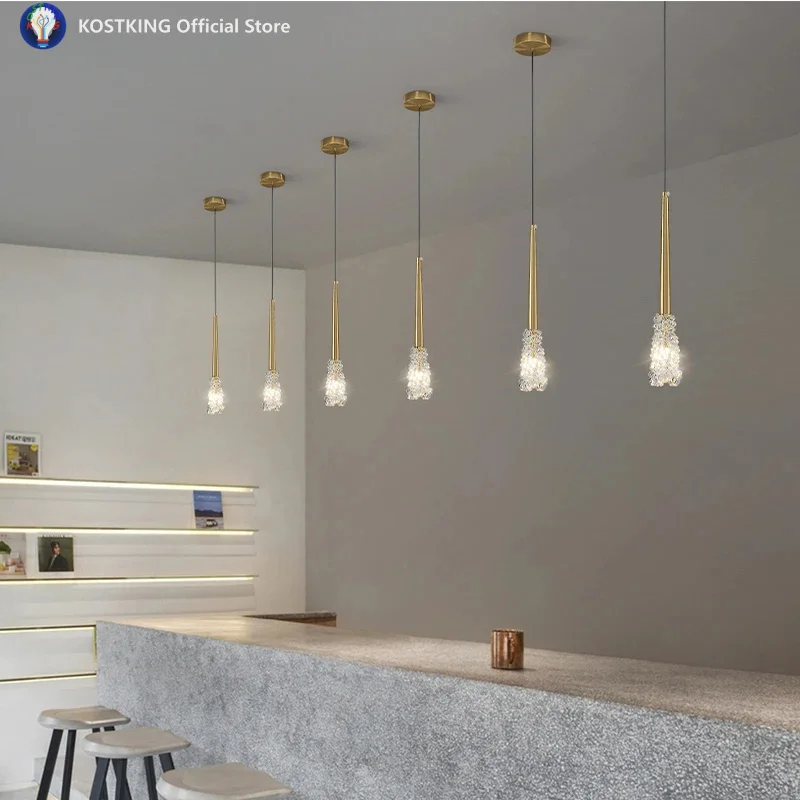 

Полностью медные прикроватные светильники, современные светодиодные люстры, золотые и черные подвесные светильники для столовой, кухни, бара, отеля, декоративные подвесные светильники