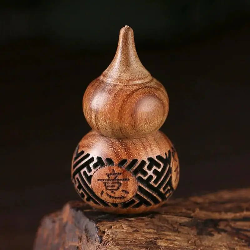 Rosewood Mini Wooden Aroma Diffuser Perforated Bottle Hanging Ornament for Pleasant Scents Accessories Commemorative Bottle