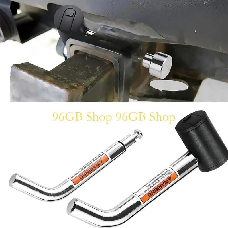 96GB Heavy Duty 5/8 And 1/2 Inch Trailer Hitch Receiver Lock With 360 Degree Rotating Lock Head For Trucks Motorhome Campers