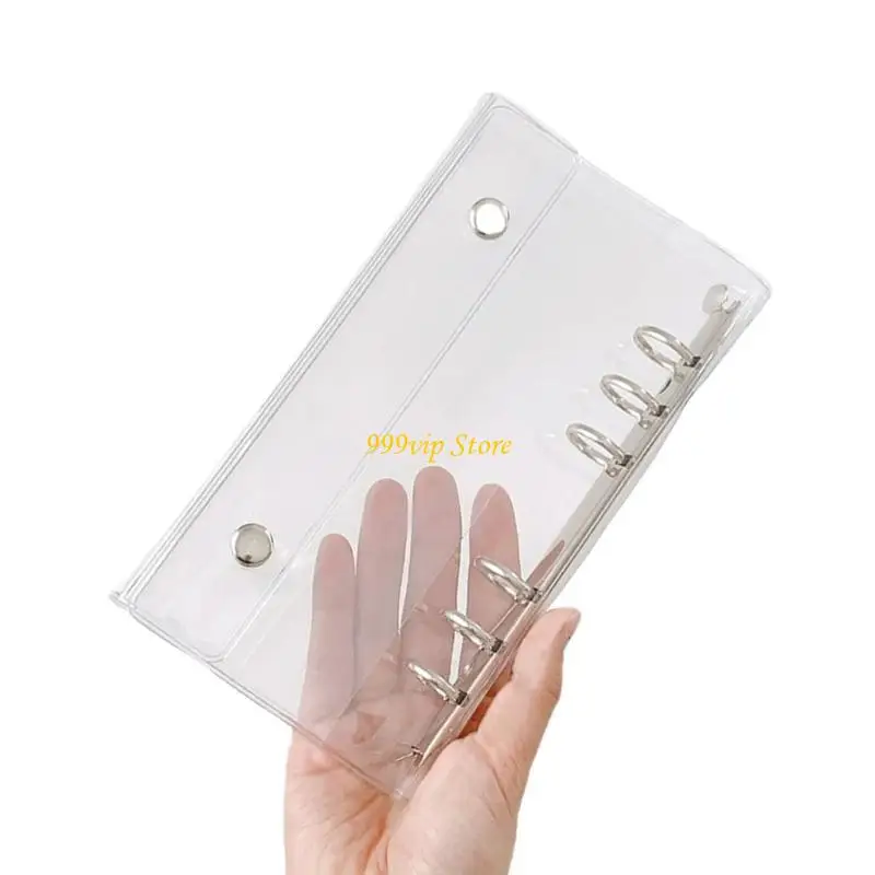 C90C 10 Pieces 6 Lochstempelstasche oder 6 Ringe PVC -Kartenordnerabdeckungen für Fotokard