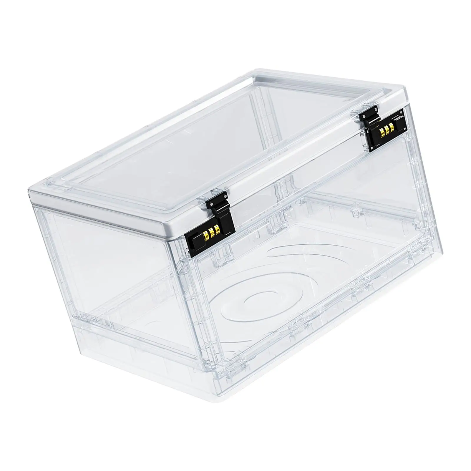 

Transparent Box with Password Lock, Lockable Storage Bin, Clear