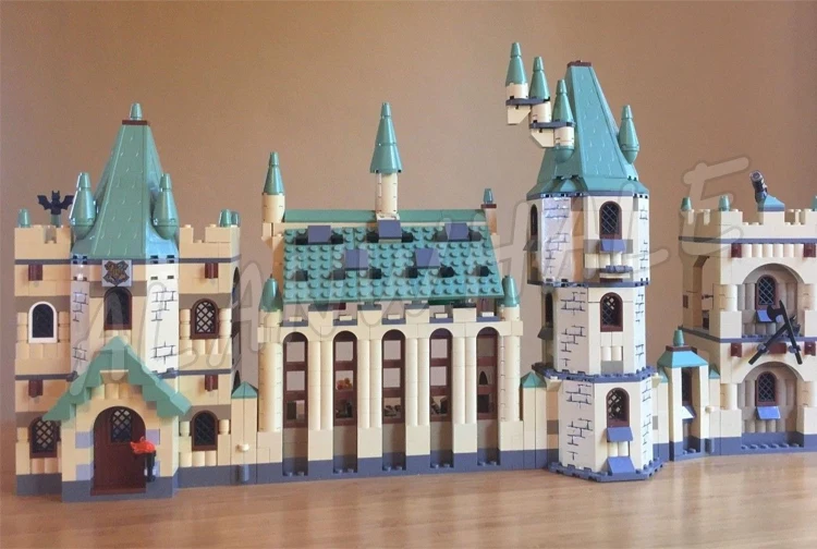 1340pcs Magical World of Wizards School Castle Great Hall Tower Vanishing Cabinet 16030 Building Block Toy Compatible With Model