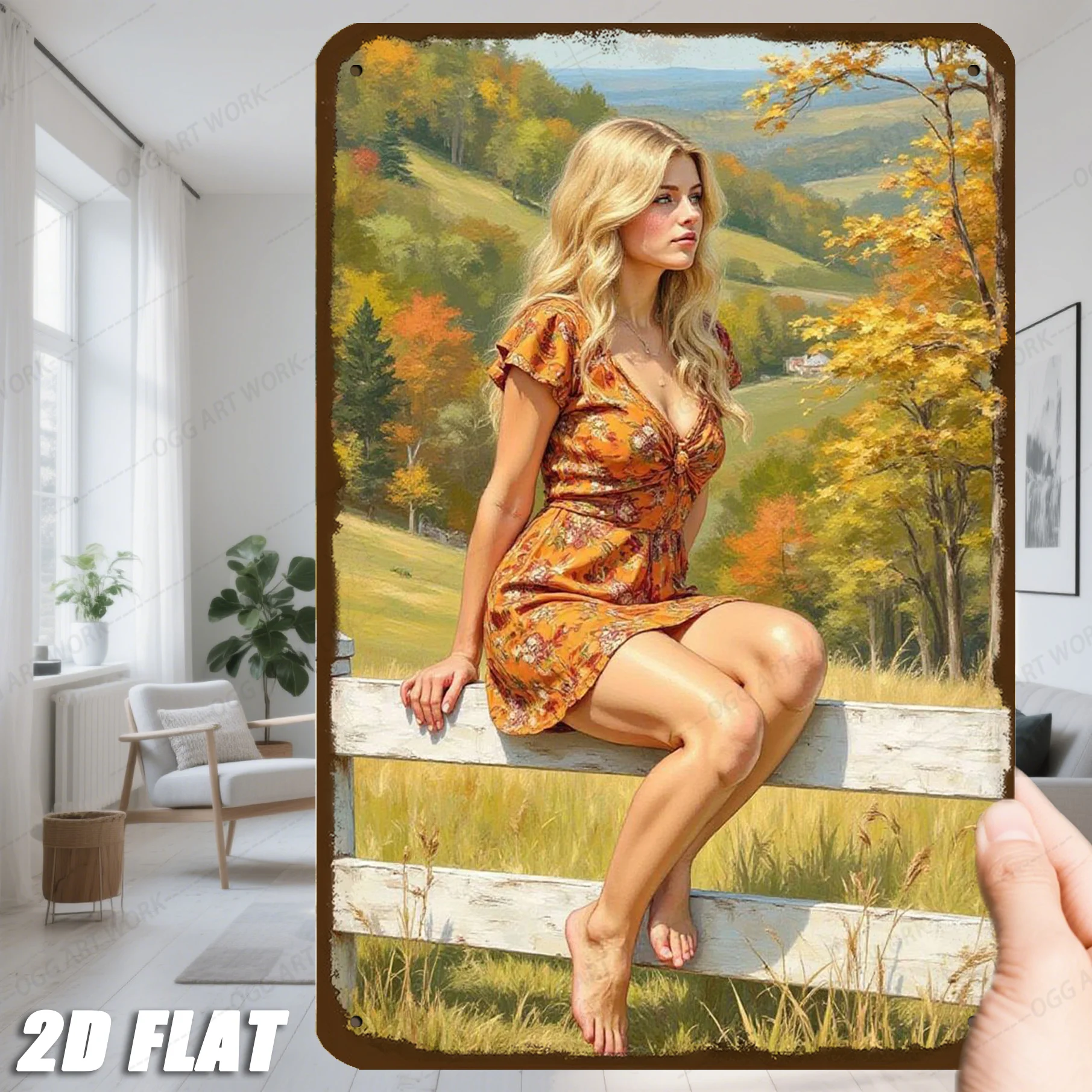 JIT Retro-Metallschild, 20,3 x 30,5 cm, Vintage-Wanddekoration aus Eisen für Zuhause, Café, Garage