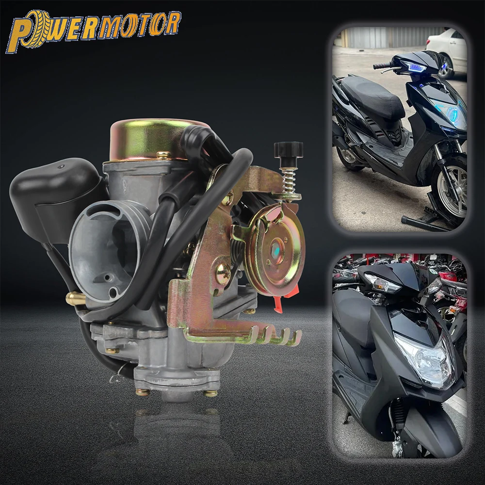 Motorcycle CVK30 30mm Carburetor For Keihin GY6 150cc 200cc 250cc 260cc 300cc ATV Scooter Motocross Universal Accessories