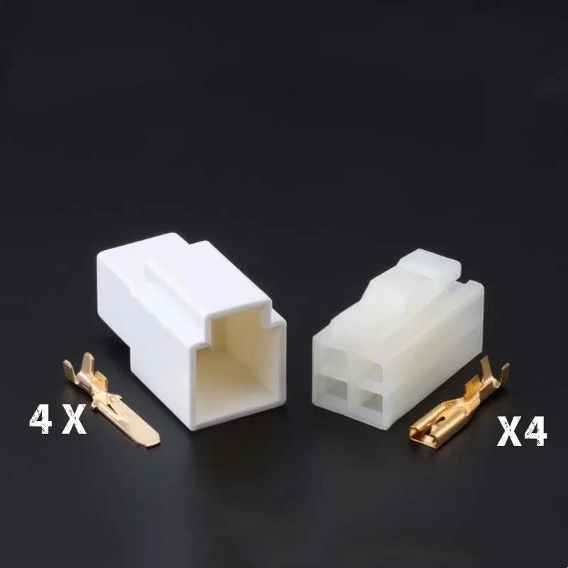 1-20SET DJ7041-3.5-21 4Pin 3.5mm AMP Car Electrical Wire Connectors for VW,BMW,Audi,Toyota,NISSAN AND other