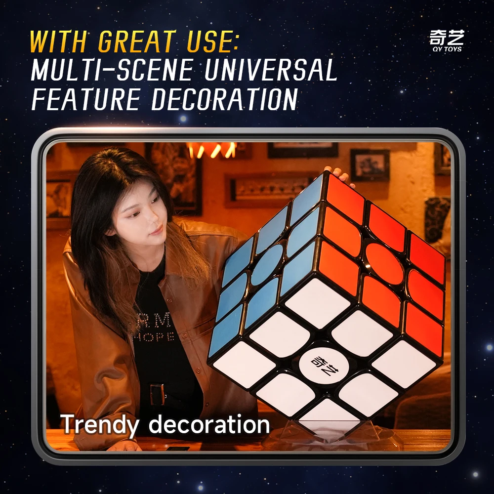 Qiyi-スーパービッグキューブパズル、ウォリアープラス最大ボックス、プロの教育玩具、3x3x3、18cm