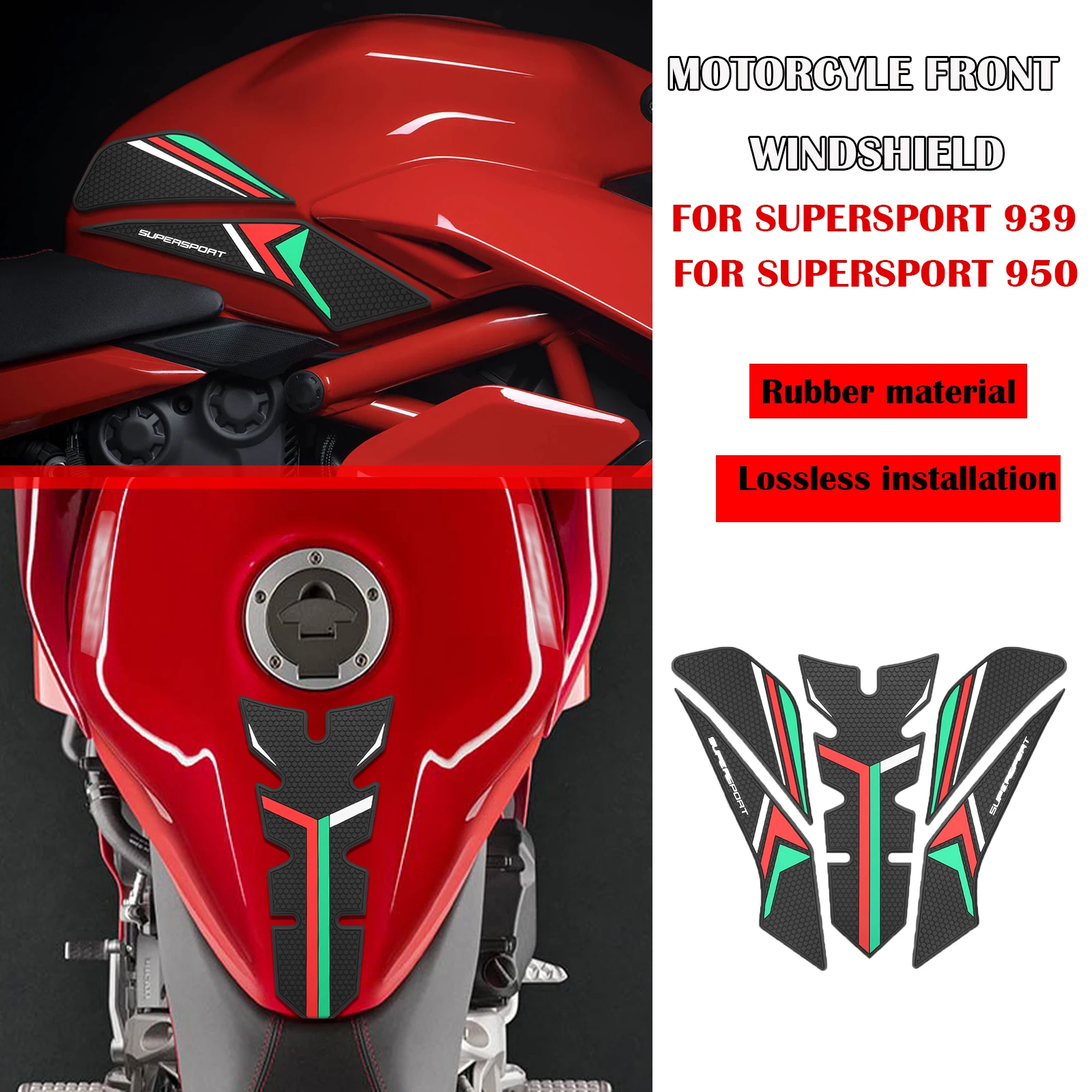 

Защитная накладка на топливный бак мотоцикла, наколенник, боковая наклейка, тяговая накладка на топливный бак для DUCATI SUPERSPORT 939 950 2021-2022