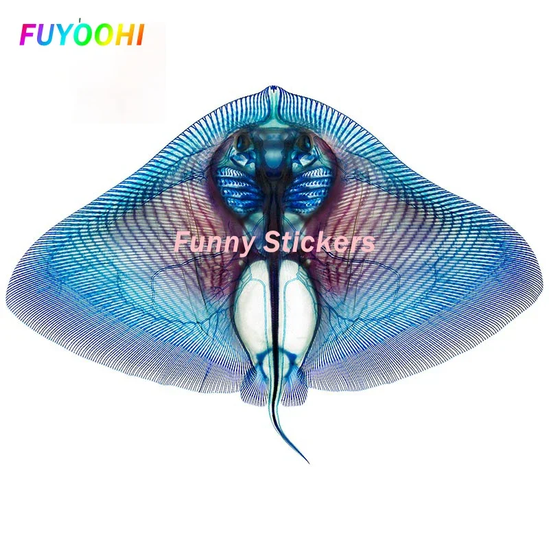 FUYOOHI Play Stickers Funny Car Stickers for Manta Rays Decals VAN Waterproof DIY Vintage Pattern PVC Vinyl Car Assessoires