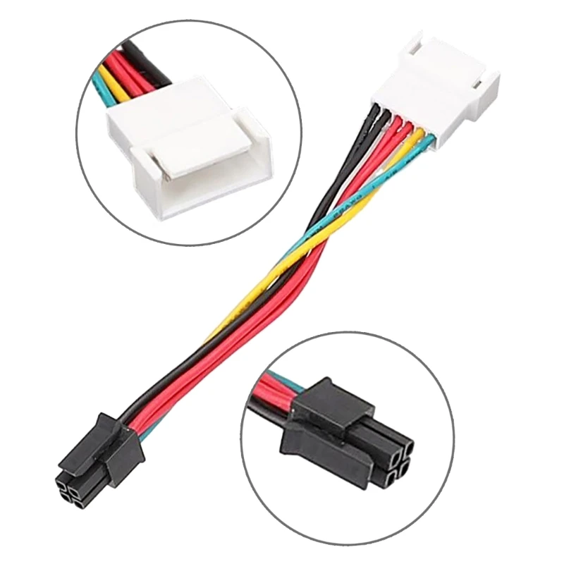 Versatile 6 Pin to Small 4 Pin Fan Control Board Converter Cable Perfect for DIY Enthusiasts and Repair Professionals