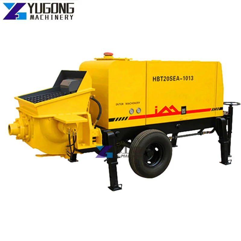 Trailer Used Concrete Pumps Small Concrete Pump Mini Concrete Pump Machine Boom Pressure Concrete Grout Pump