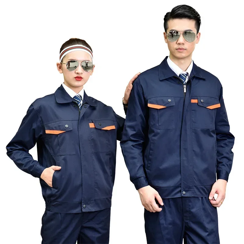 Long Sleeve Work Uniforms Set for Men Women Construction Mechanic and Automotive Repair