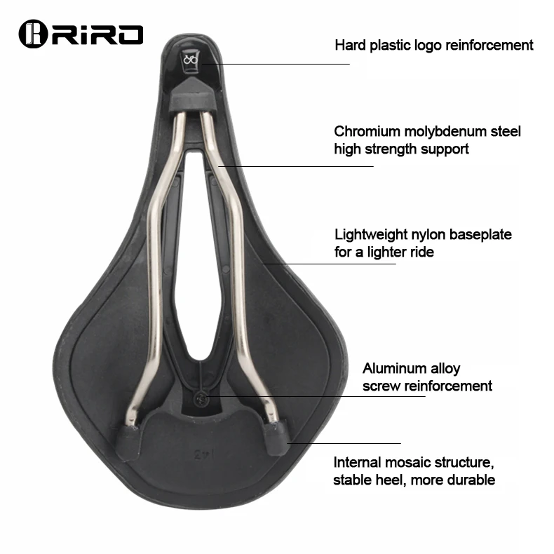 RIRO MTB 3D Fahrradsattel Honeycomb Bionic Struktur Bequemes Kissen Verschleißfestes, langlebiges, rutschfestes Rennradzubehör – Detail 4