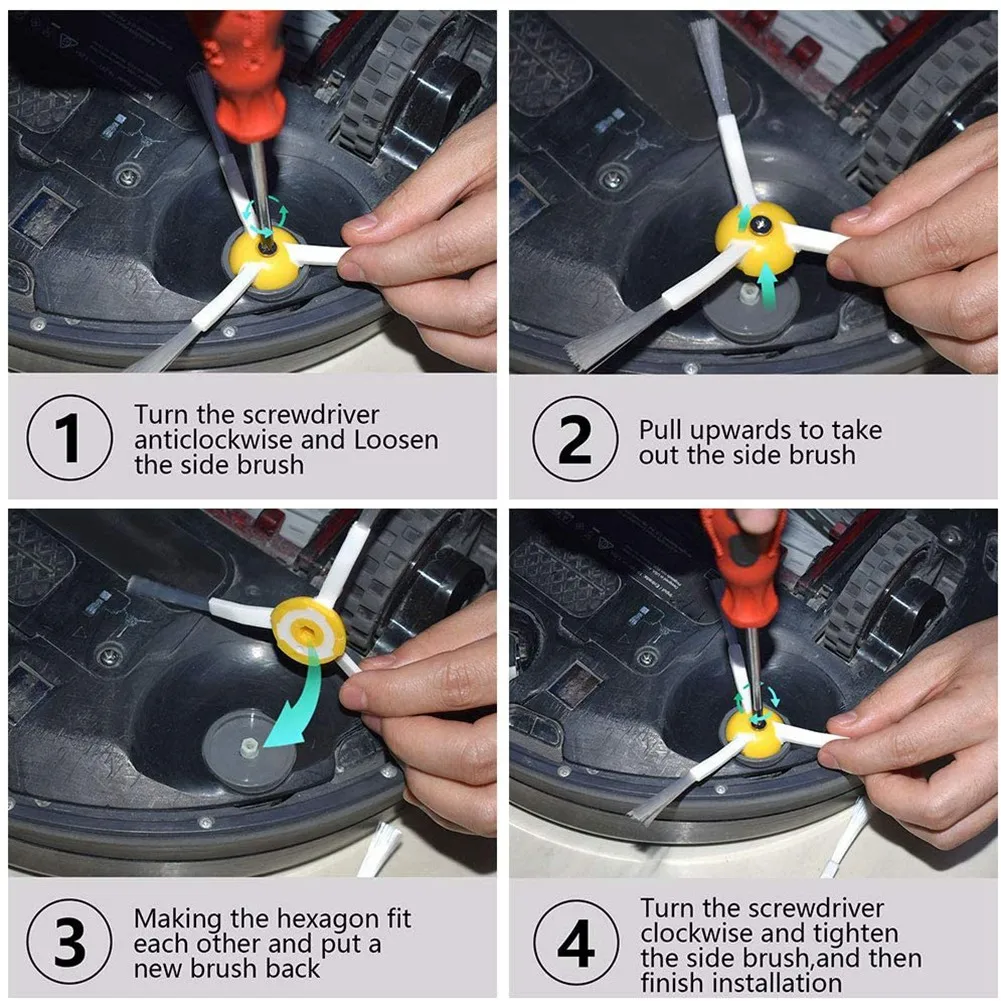 Side Brush for iRobot Roomba 600, 800, 900 Series 671 R671 696 R696 692 R692 605 R605 680 R680 860 870 871 875 880