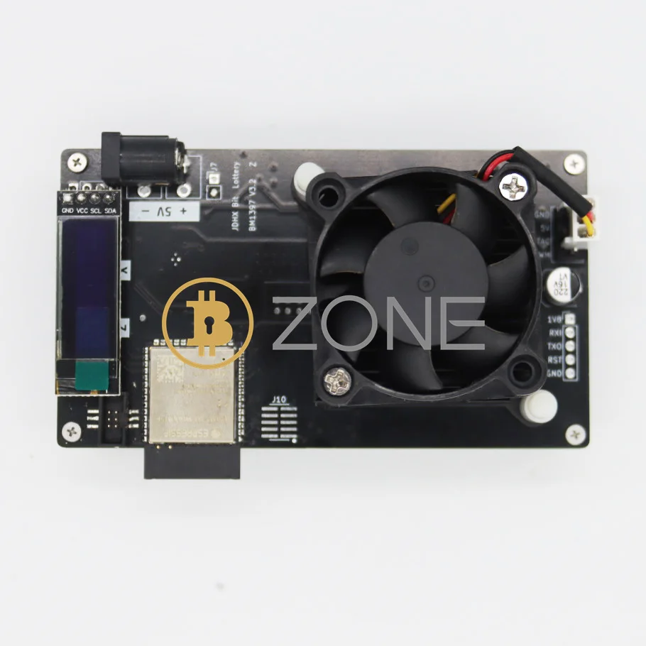 Imagem -02 - Bitaxe Faça Você Mesmo Kit Bm1397 Asic Chip Open Source Asic Bitcoin Miner com Fonte de Alimentação