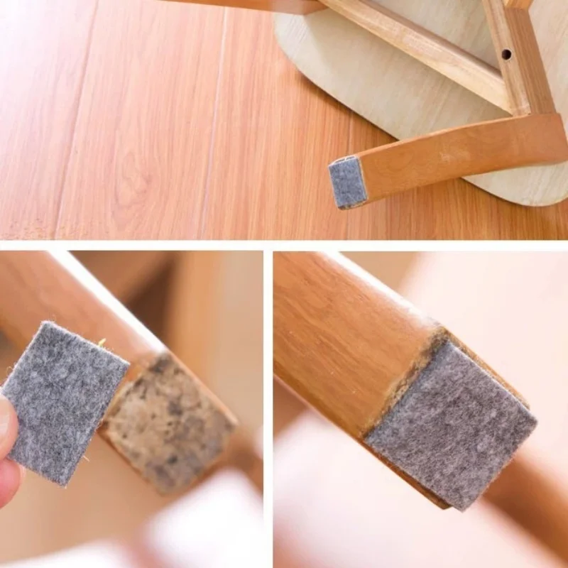 Thickened Self Adhesive Furniture Felt Strips DIY Shape Sliding Pad Mute Felt Tape Table Chair Leg  Floor Protector