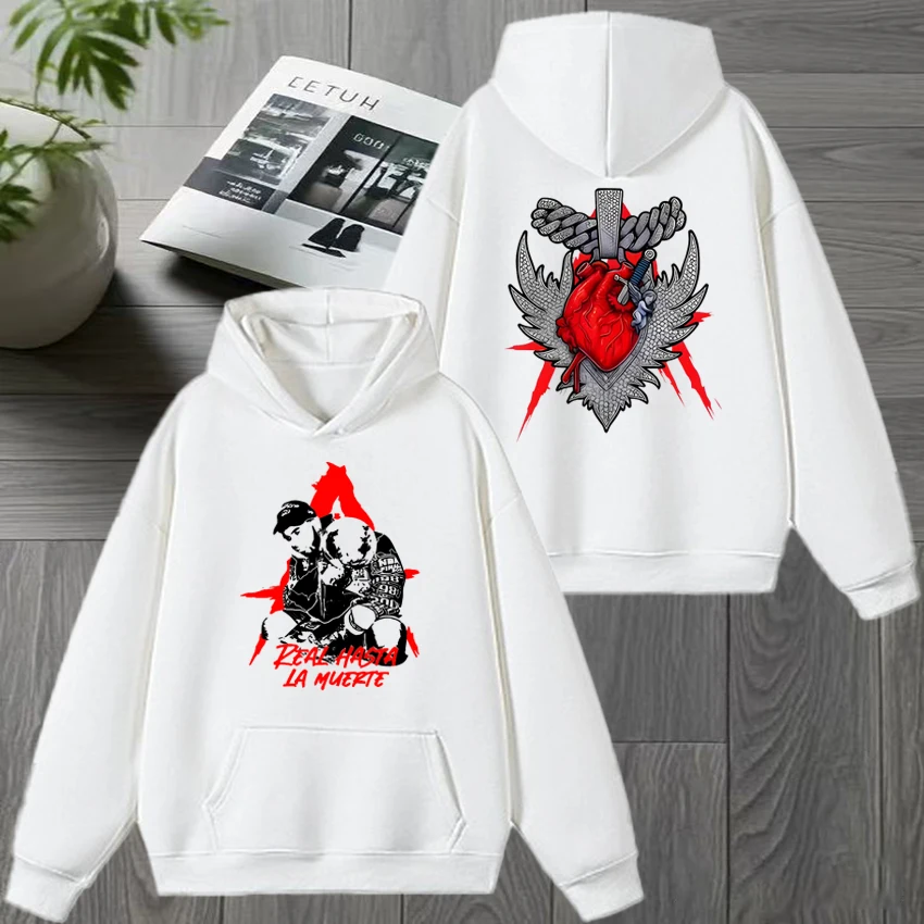 

Hot Sale Rapper Anuel AA World Tour 2025 Double Sided printed streetwear Men women punk Sweatshirt Unisex popular Fleece Hoodie