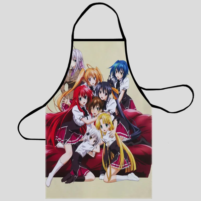 New High School DxD Apron Kitchen Aprons For Women Oxford Fabric Cleaning Pinafore Home Cooking Accessories Apron