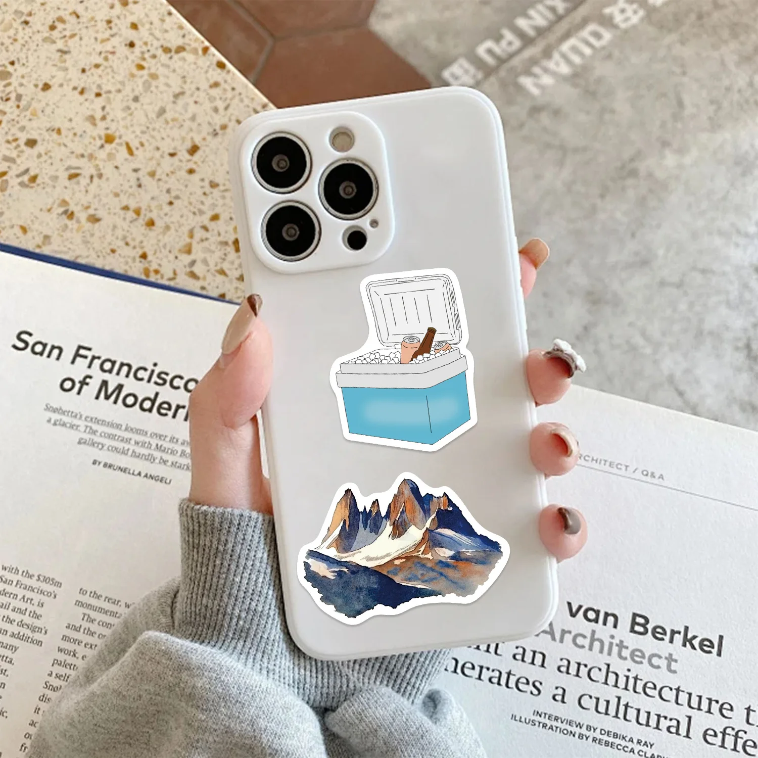 50 SZTUK Kreskówkowe Naklejki Akwarelowe na Zewnątrz, na Kemping, Graffiti, Dekoracyjne Naklejki na Gitarę, Laptopa, Bagaż, Artykuły Papiernicze, Wodoodporne Naklejki