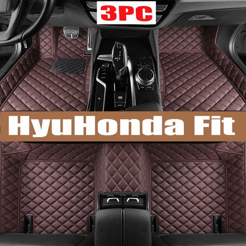 

Floor Mats Car For Honda Fit Jazz Hybrid GP5 GP6 2014~2020 Waterproof Protection Floor Mat Alfonbrillas De Coche Car Accessories