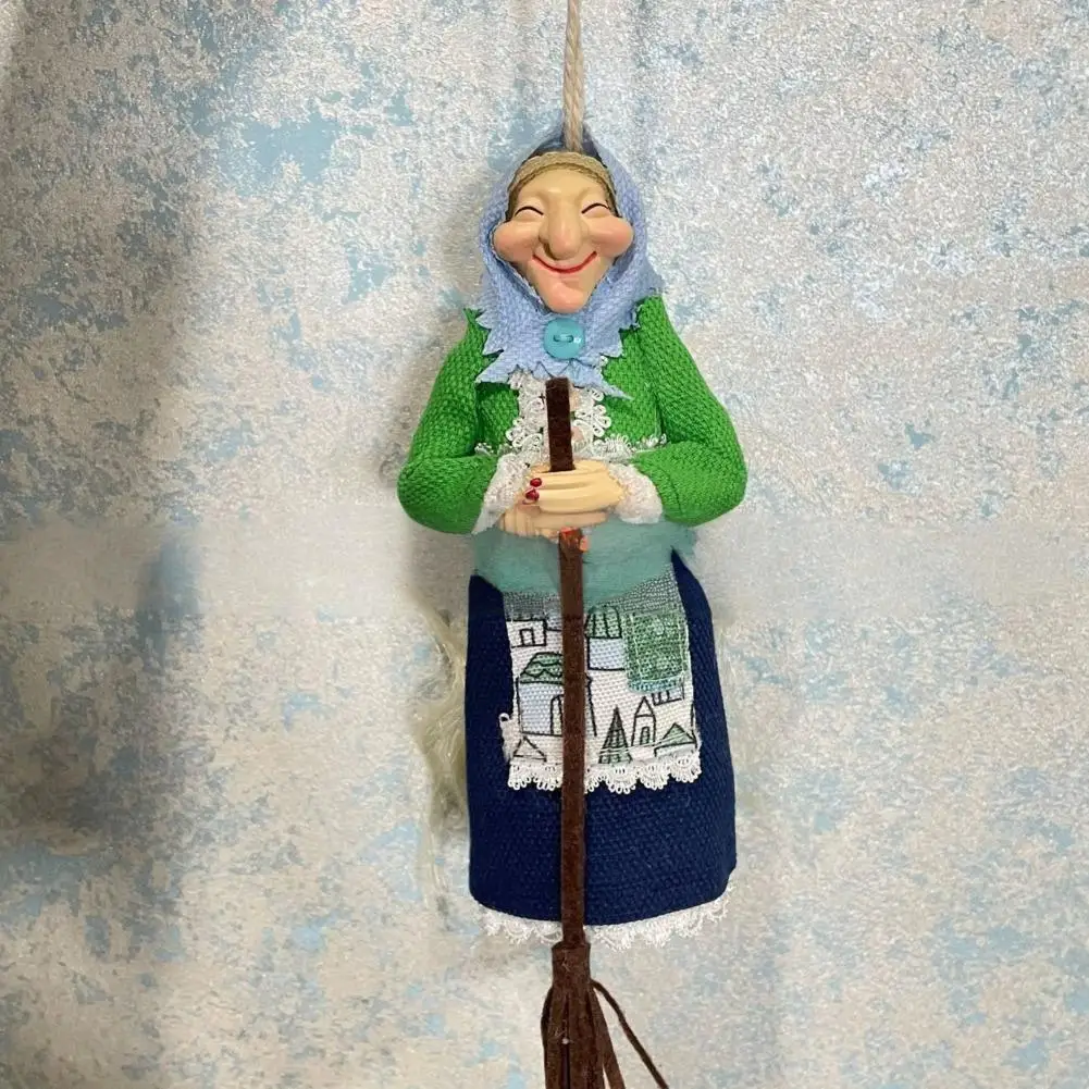 キッチン魔女人形 手作りの幸運のお守り キッチン用 吊り下げ魔女人形 ペンダント お祭り用 アンティーク風装飾