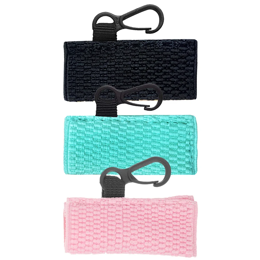 3 قطعة حامل بلسم المفاتيح محبوك أحمر الشفاه كم لتخزين ملمع الشفاه المحمولة خفيفة الوزن السفر في الهواء الطلق استخدام متعدد الألوان الشفاه #4