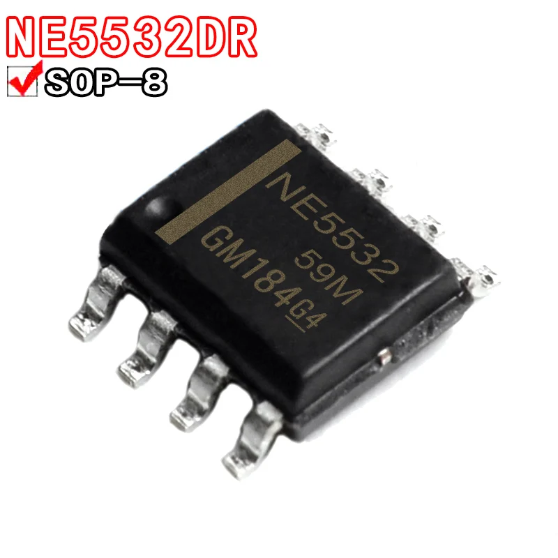 20PCS NE5532DR NE5532 N5532 dual operational Amplifier SOP8