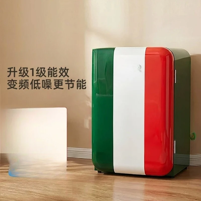 Retro refrigerator, first-class energy-efficient home living room, frozen and refrigerated Internet celebrities with high value