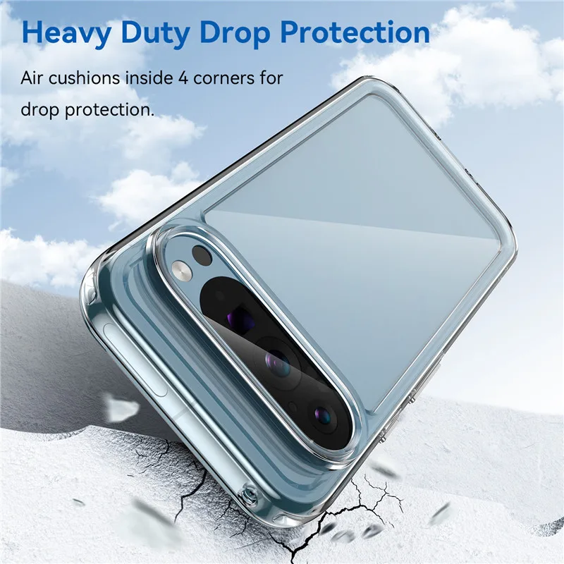 For Google Pixel 9 Pro Case Google Pixel 9 Pro Cover TPU Border Acrylic Backplane Protective Phone Cases Pixel 9 8A 8 7A Funda