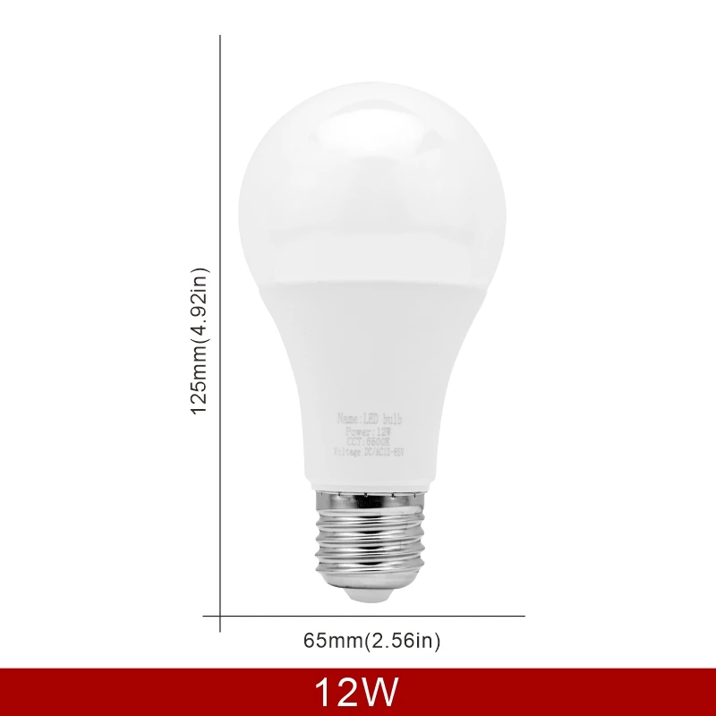 LED-Glühbirne E27 DC/AC 12V-85V 3W 6W 9W 12W 15W 18W 25W Niederspannungslicht 12 Volt Strahlerbeleuchtung Kalt-/Warmweißlampe