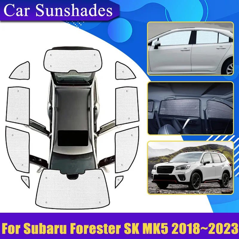 

Car Full Coverage Sunshades For Subaru Forester SK MK5 2018-2023 Anti-UV Privacy Blocks Cars Heat insulation Auto Accessories