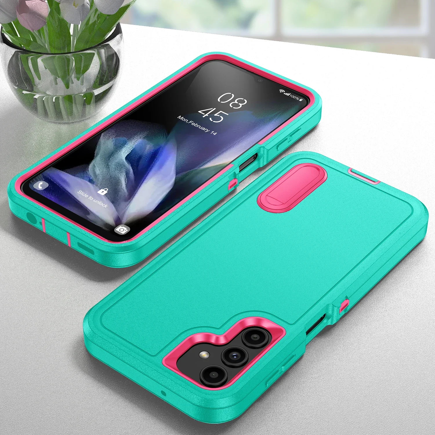 Stoßfeste Schutzhülle für Samsung Galaxy S23 FE S24 S25 S26 Ultra S22 Plus A56 A36 A16 A15 A14 A53 A54 mit Halterung – Detail 8