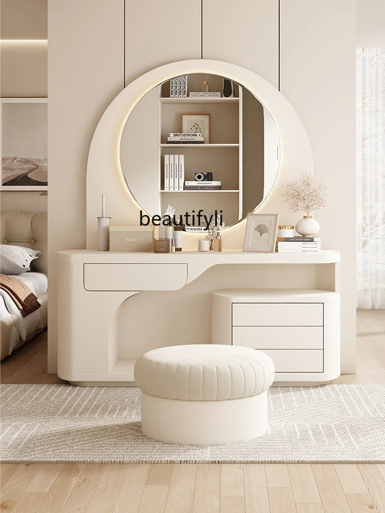 

Dresser Makeup Table Bedroom Simple Bedside Table Storage Chest of Drawers Integrated New Light Luxury