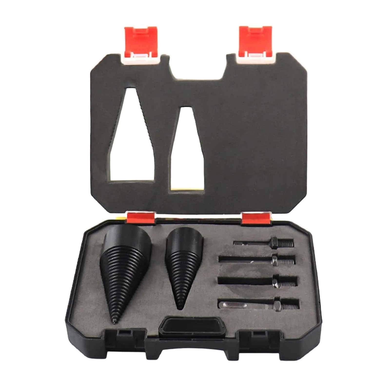 

6pcs 32-42mm Splitting Wood Drill Bit Set Household Wood Splitting Cone Electric Hammer Drill Effortless Breaking Wood Tool