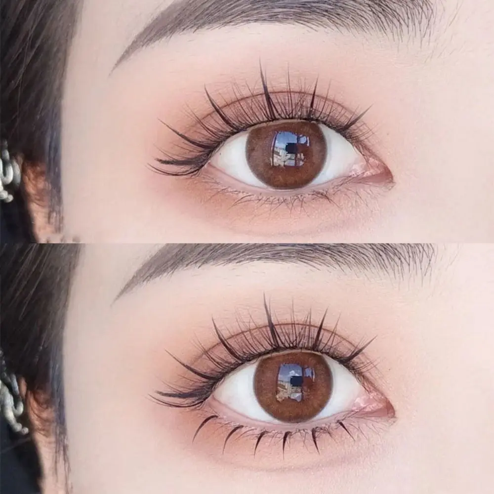 Bonito 5mm segmentado cílios inferiores diy maquiagem curto cílios inferiores extensão de longa duração sob grupos de olhos beleza
