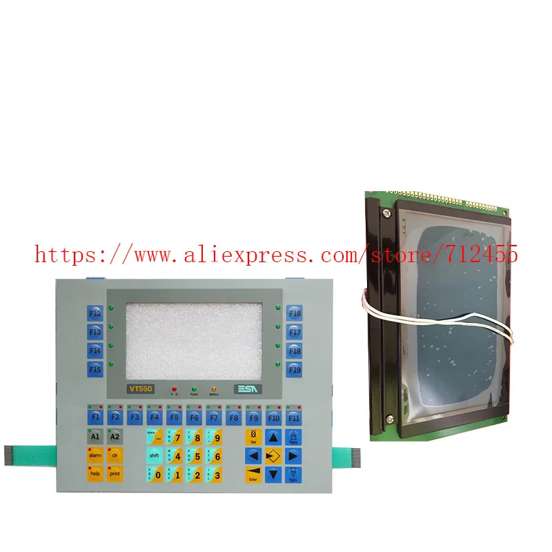 New Lcd Screen Display / Membrane Keypad Keyboard Switch For ESA VT5500000 VT550 TV550  VT550W