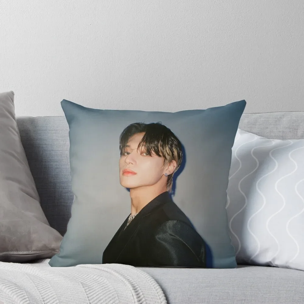 

ATEEZ Wooyoung Throw Pillow Pillows Aesthetic Pillowcases Cushion Covers Sofa Bed pillowcases Christmas Covers pillow