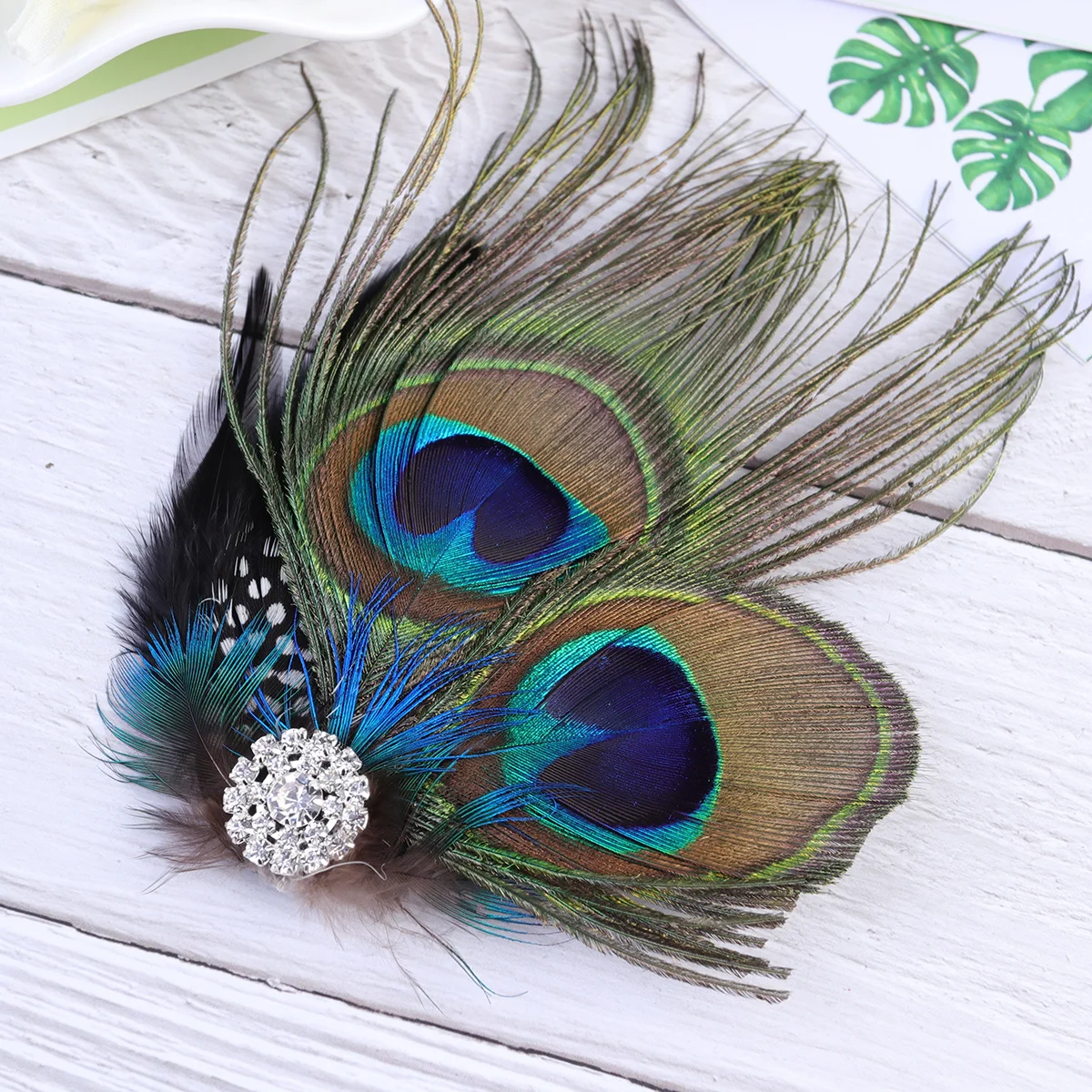 

2pcs Vintage Clip For Party Wedding Bride Dance Lightweight Hair Accessory Creative Photo Hair Clip Prop