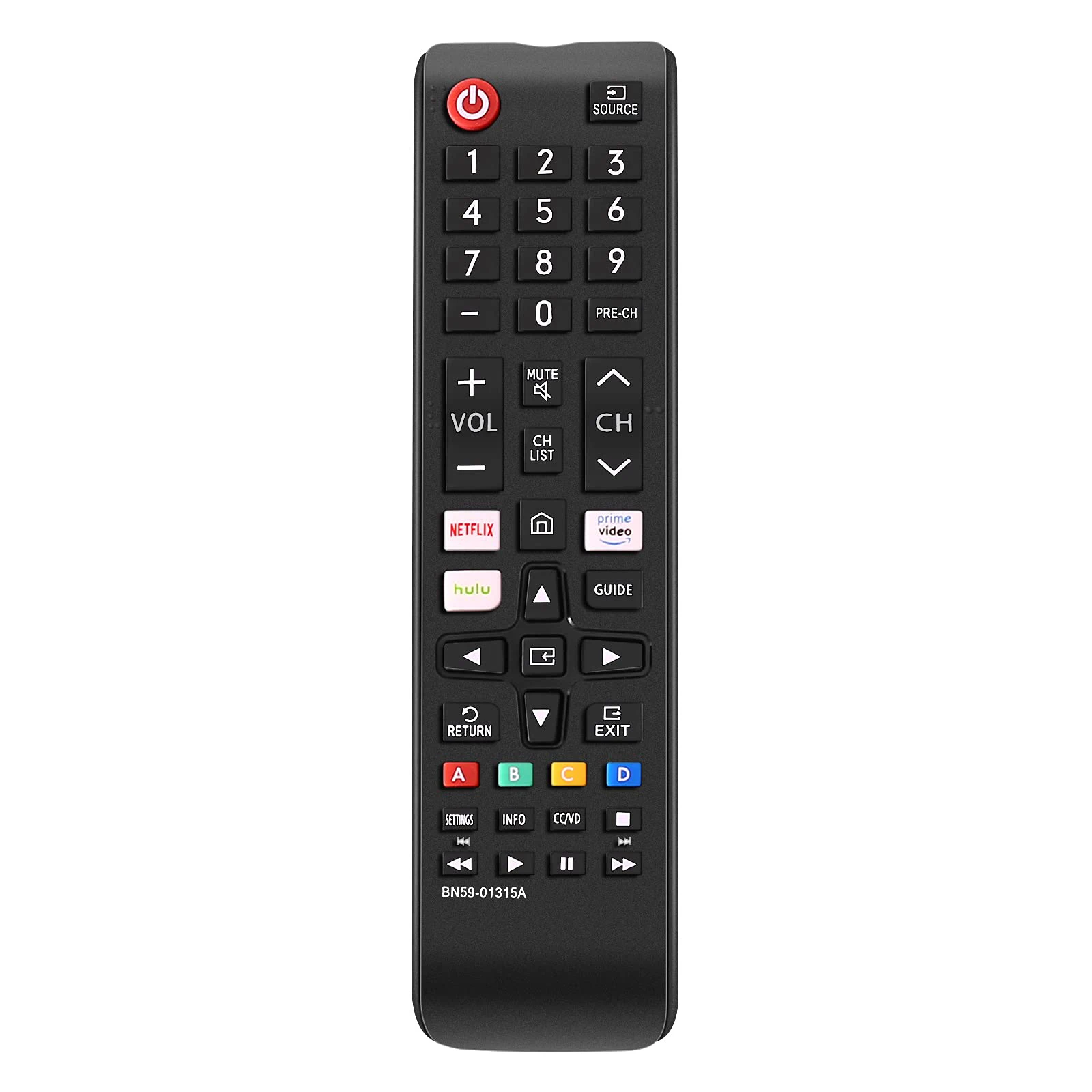 Control Remoto Universal para Televisores Samsung, Reemplazo de Control Compatible con Televisores Samsung Smart LCD LED UHD QLED Series