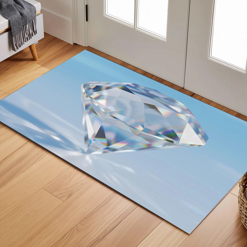 

Custom Entrance Doormat Dazzling Diamonds Bathroom Kitchen Absorbent Bacteriostatic Mat Personalized Door Mat Anti-slip Rugs