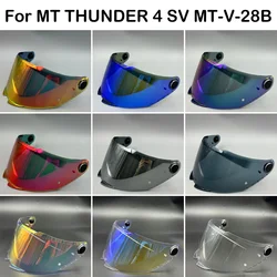 For MT Helmet Visor Shield for THUNDER 4 SV Sunscreen Capacete Windshield Uv Protection Motorcycle Replace Extra Lens