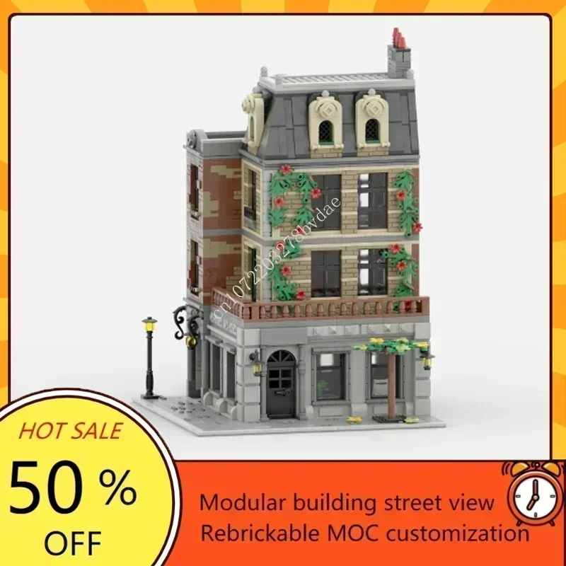 ตัวต่อ MOC สำนักงานการแพทย์ 2367 ชิ้น แบบจำลองสถาปัตยกรรมแนวสตรีทวิว สร้างสรรค์ ของเล่นประกอบสำหรับเด็ก ของขวัญวันเกิด/คริสต์มาส