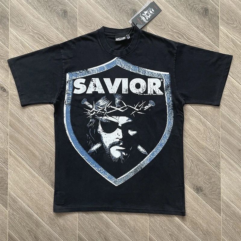 

Hellstar Studios Vintage Print Sle ort Sve T-irt Cotton Youth Faion Summer Casual round Ne Top for Men