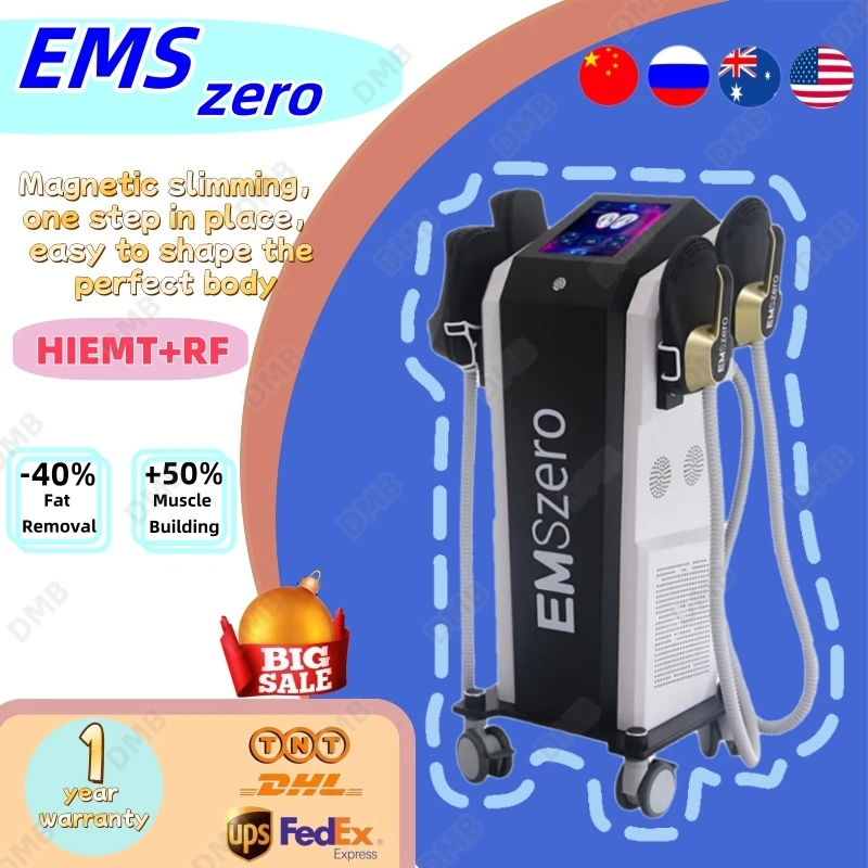 EMSZero Machine  Fat Burning Stimulation for Muscle and Weight Loss 200HZ15 Tesla EMS + EMT/RF Super Shaping Therapy.