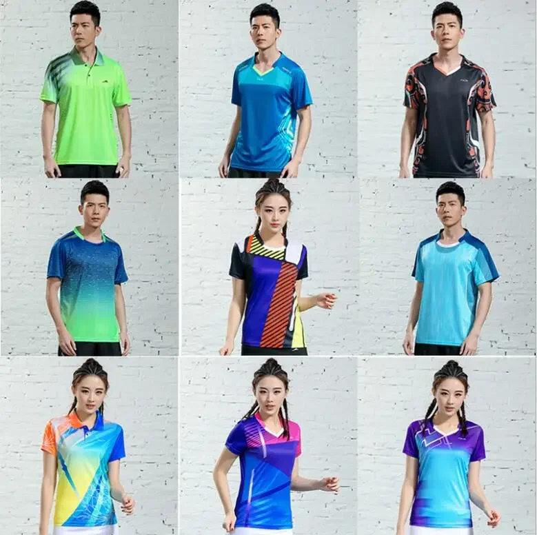 New  men's badminton/tennis t-shirt,Quick dry Fitness sports training tshirts,sport shirt Tennis shirts Male custom name