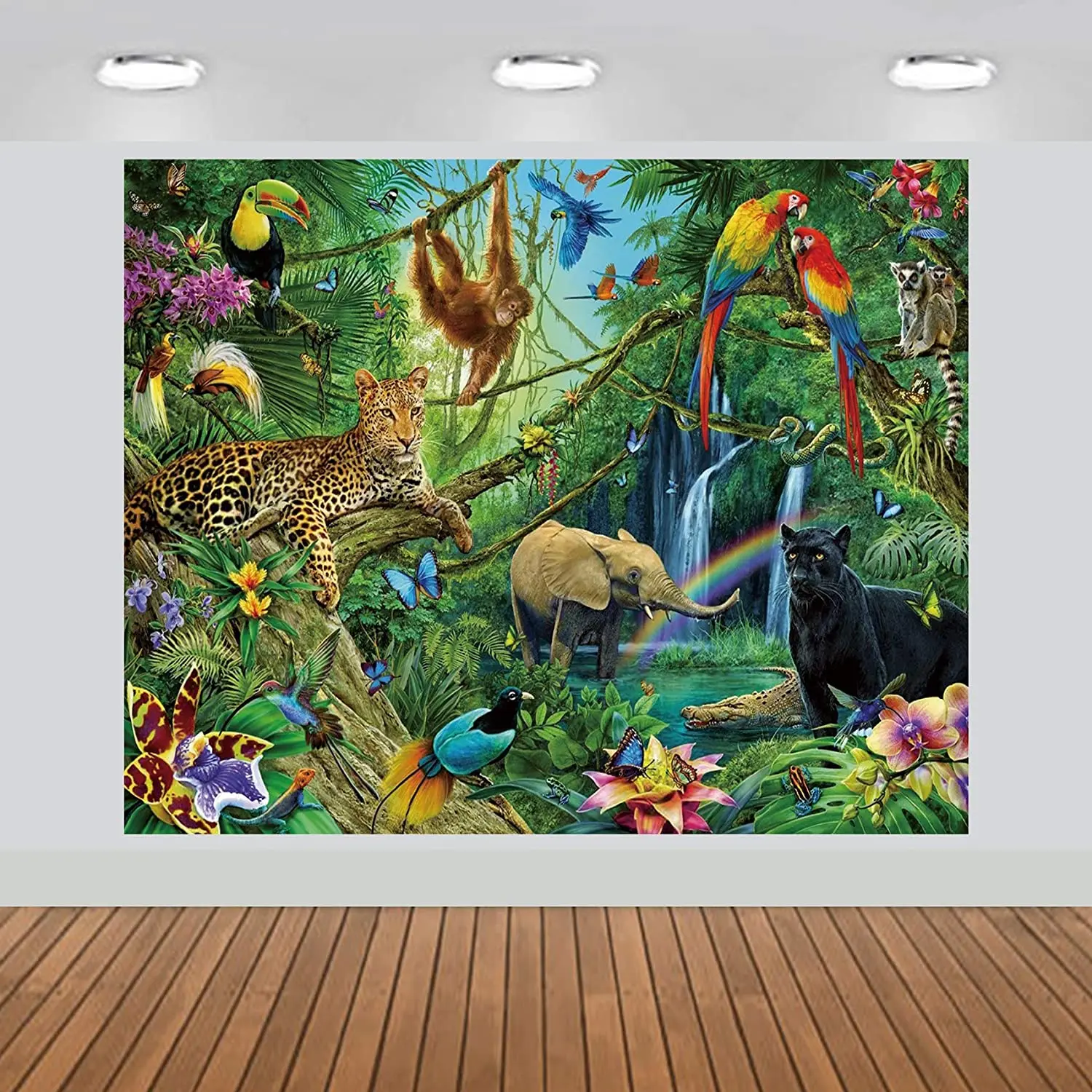 

Tropical Rain Forest Adventure Scenic Photography Backdrop Large Banner Studio Vinyl Background Photobooth Props Poster