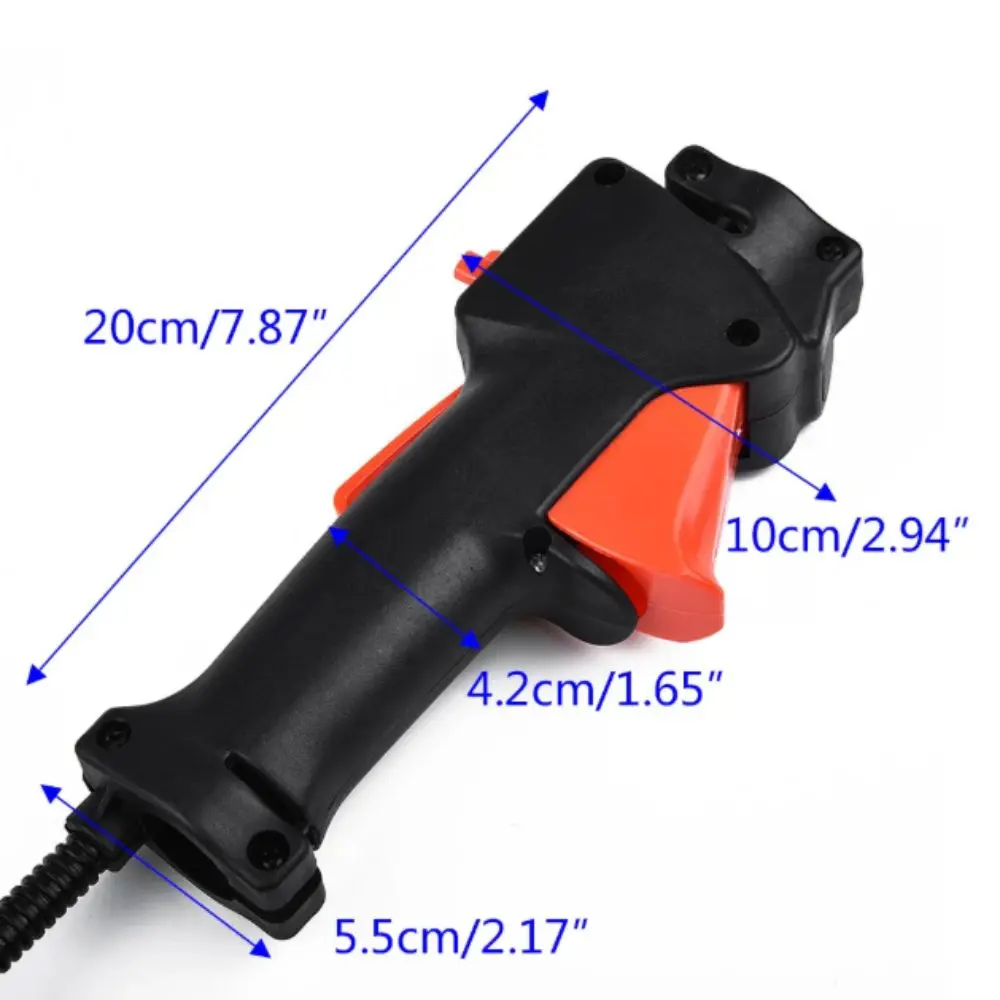 Black Handle Lawn Mower Switch Direct Throttle 26mm Tube Trigger Kill Switch On Off Switch Clamp Design Brush Cutter Switch