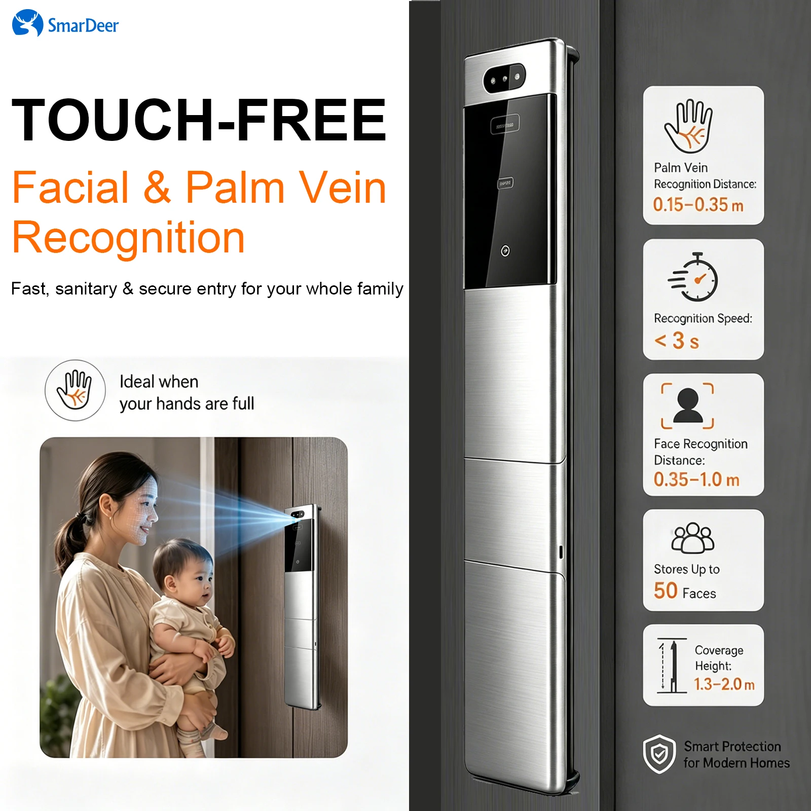 SmarDeer – serrure de porte in - Home Security Front Door Camera avis et prix